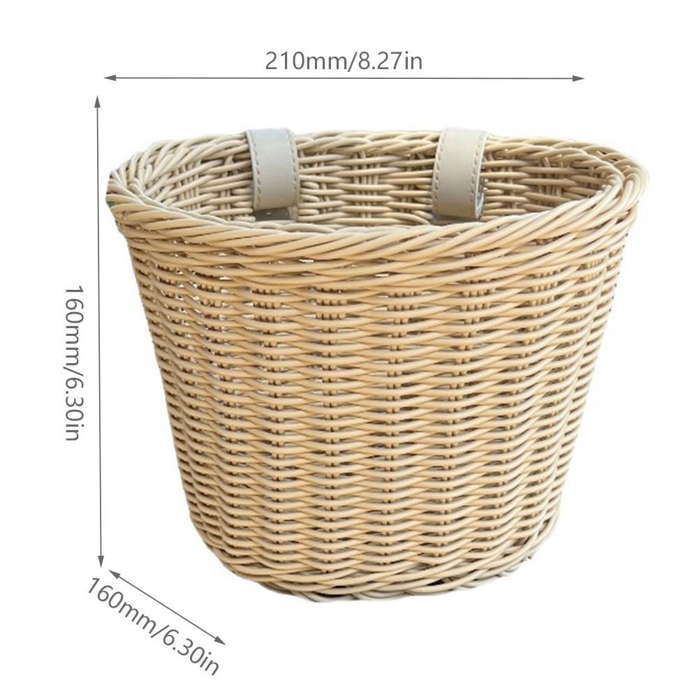 Kids Bike Basket Cycling Handlebar Pouch Bicycle Wicker Baskets Child Scooter Front Storage Basket Children Bike Carrier Bags