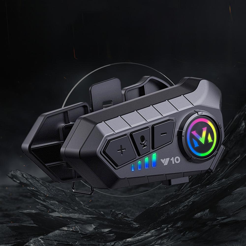 Новый мотоциклетный шлем беспроводной Bluetooth гарнитура Intercomunicador Moto LCD дисплей FM радио музыка Share Rider 500m интерком