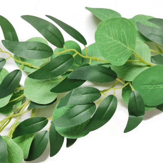 Искусственный эвкалиптовый венок озеленения растений лозы для домашнего свадебного декора сада