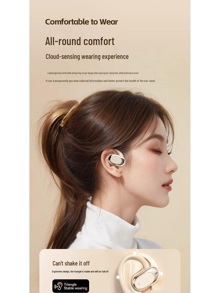 Bone Conduction Wireless Open-Ear Sports Headphones: In-Ear Bluetooth with Long Battery Life