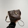 Fashion Bag Women'S Leopard Print Messenger Bag Casual Portable Bucket Bag