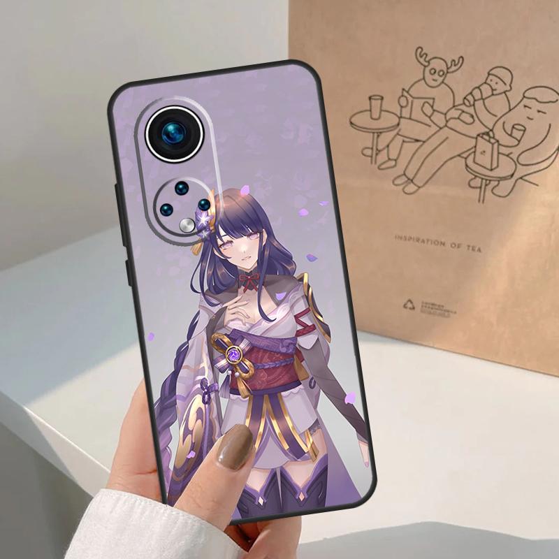 Кейс для Honor 400 200 90 70 50 X8c X8b X9a X9b X9c X9d Win с изображением Baal из игры Genshin Impact, For Honor, Magic 7 Lite 5 6 8 Pro