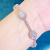 WWJ Korean Fashion Hand Accessories Elegant Water Drop CZ Zircon Tennis Bracelet Women's Daily Clothing Jewelry Collocation