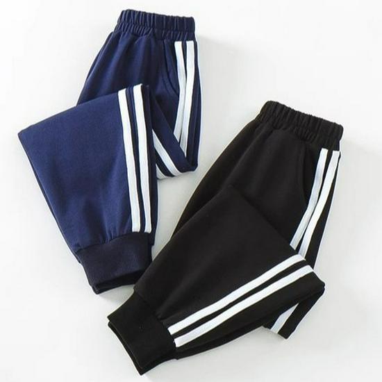 Thickened Velvet Children's Sweatpants: Boys' Sports & Girls' Cotton Trousers for Autumn/Winter, Sizes for Middle & Large Kids
