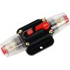 12V-24V DC Inline Car Circuit Breaker Manual Reset Switch Audio Fuse 20A/30A/40A/50A/60A/80A/100A