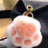 Плюшевая игрушка кошачья лапка: Милая детская кукла, подарок-подвеска, аксессуар-брелок для автомобиля