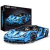 CaDA Technic Super Car Model for Lamborghini Building V12 7 Speed Scale Collectible Race Car Model Compatible with Lego Technic 770-4 Set, Engine,