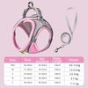 Dog Harness for Small Dogs Cats Reflective Pet Harness And Leash Set Adjustable Breathable Pet Chest Vest Leash Dog Accessories