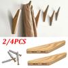 Твердые деревянные настенные крючки, колышки для вешалок, треугольные крючки, 2 шт.