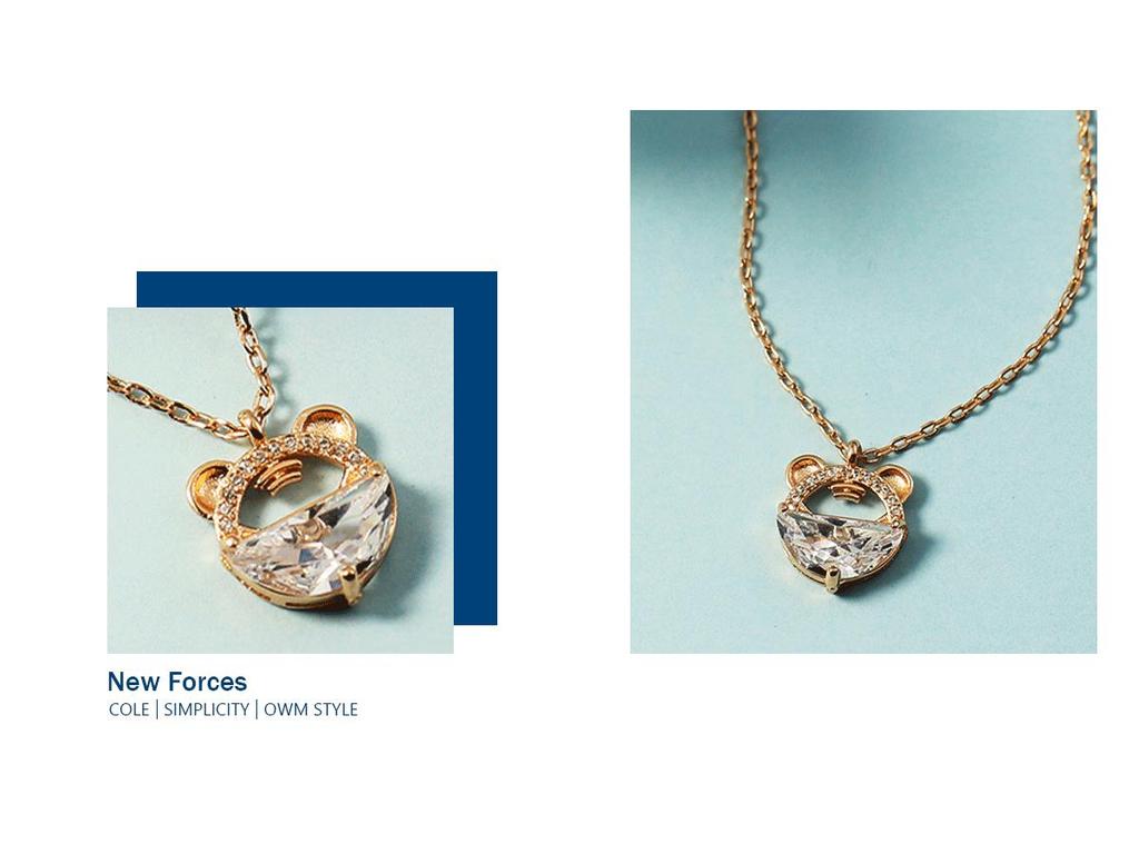 Очаровательное маленькое ожерелье с подвеской в виде тигра - Модная цепочка для ключиц для женских подарков на день рождения и Рождество