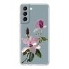 Цветочный чехол для телефона Samsung Galaxy S24 S23 S22 S20 Ultra S21 FE 5G S10 S9 Plus S10E S8 Мягкий силиконовый прозрачный чехол