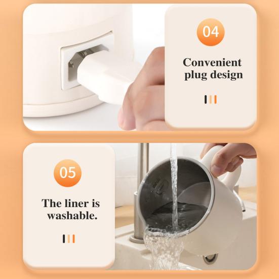 800ml Collapsible Travel Electric Kettle BPA-Free Auto Shut-off Foldable Design Portable 600W Water Boiler Small Kettle