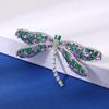 Atmospheric Dragonfly Brooch Animal Insect Delicate Copper Inlaid Zircon Pin Women'S Suit Jacket Corsage