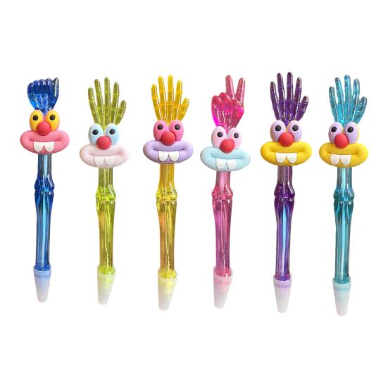 Cute Ballpoint Pens Kids Cartoon Gel Pen With Top Hand