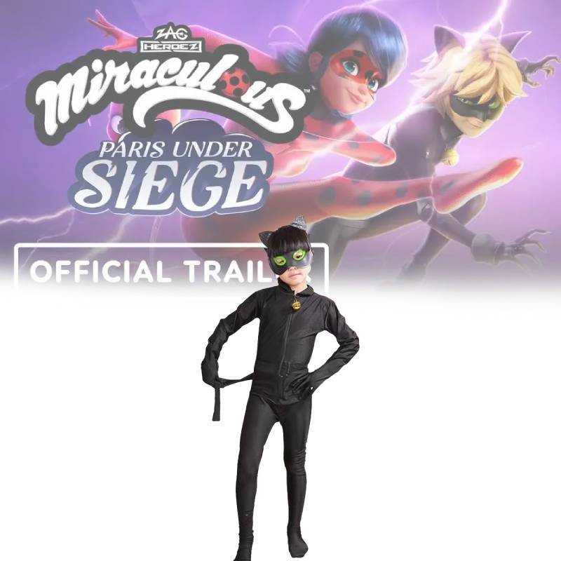 Чудесные истории Ледибаг и Кота Нуара Детский костюм со спандексом для аниме ролевых игр