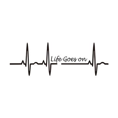 15 см Heart Beat Trackpad Life Goes On Хорошая наклейка для автомобиля Наклейки Индивидуальность, Стиль, Изделия Украшения Внешние Детали ПВХ