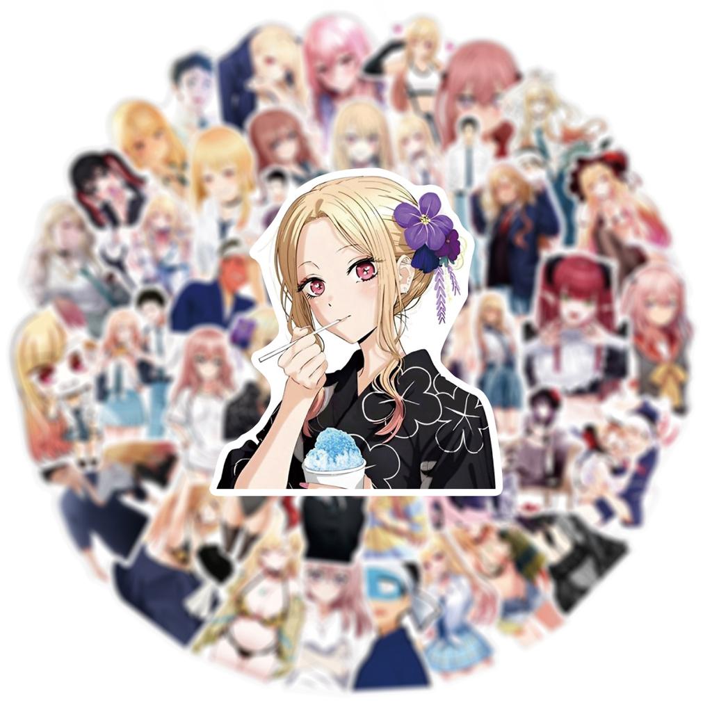 50Pcs Anime Cartoon Stickers DIY Skateboard Laptop Motorcycle Phone Car Waterproof Sticker Decal