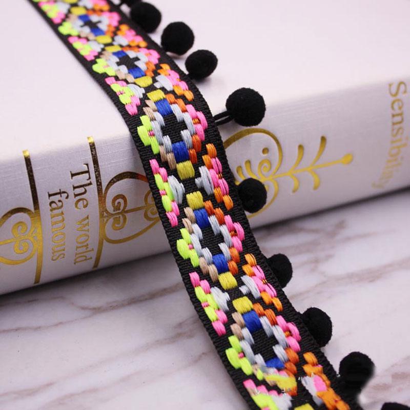 1/5/10Yards Pom Pom Trim Lace Fabric MINI Pearl Pompom Fringe Ribbon Sewing Lace Kintted Fabric Handmade DIY Craft Accessories