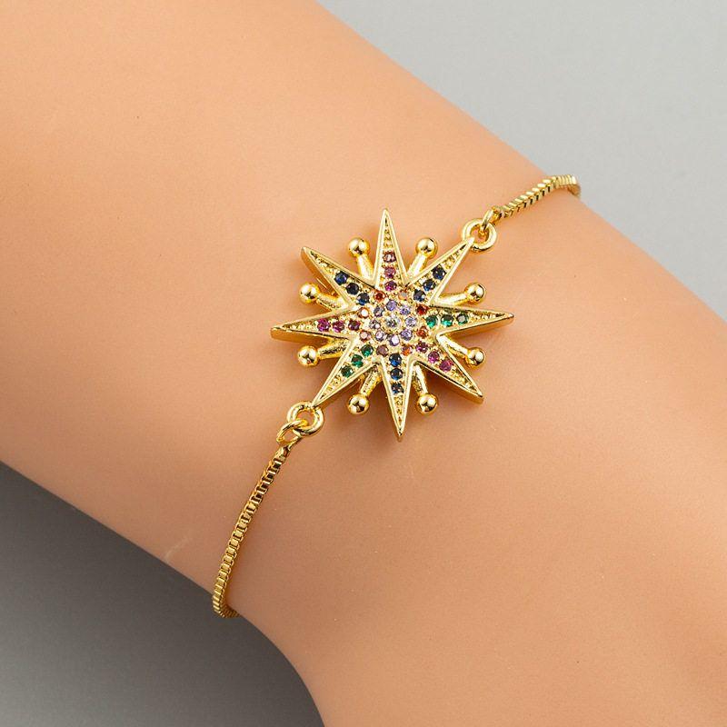 Fashion Cross-Border Sold Jewelry Creative Cross-Shaped Bracelet Female Micro Inlaid Zircon Bracelet Turtle Mama Bracelet Bracelet