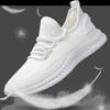 Fashion Men's Mesh Casual Shoes Breathable High Quality White Sneakers Trendy Lace-Up Lightweight Black Big Size Walking Man  Shoes