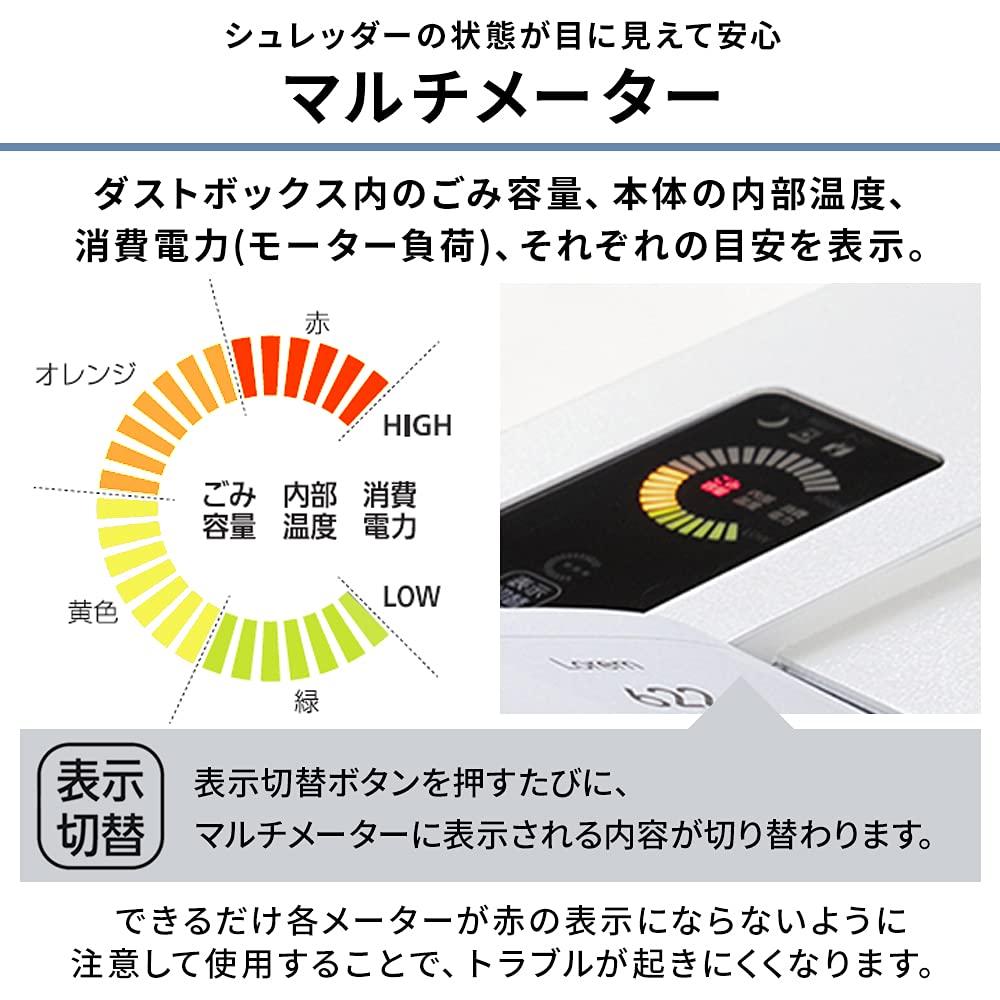 IRIS OHYAMA Измельчитель коммерческий пылевой контейнер Cross Cut большой емкости 70 л Номинальное время 60 минут Количество измельченных частей 25 Office OF325C Белый