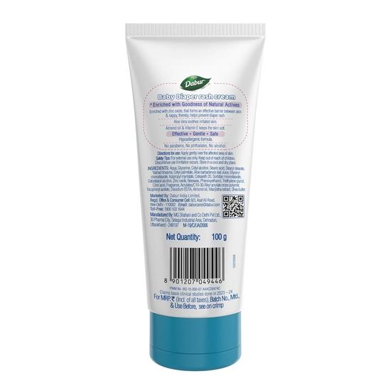 Dabur Крем от опрелостей у младенцев - 100 г | Защита и профилактика опрелостей | Успокаивающий эффект для быстрого заживления | Польза алоэ вера