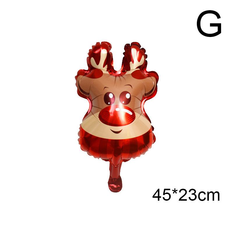 Рождественские воздушные шары из алюминиевой пленки, мини-мультяшные украшения для вечеринок
