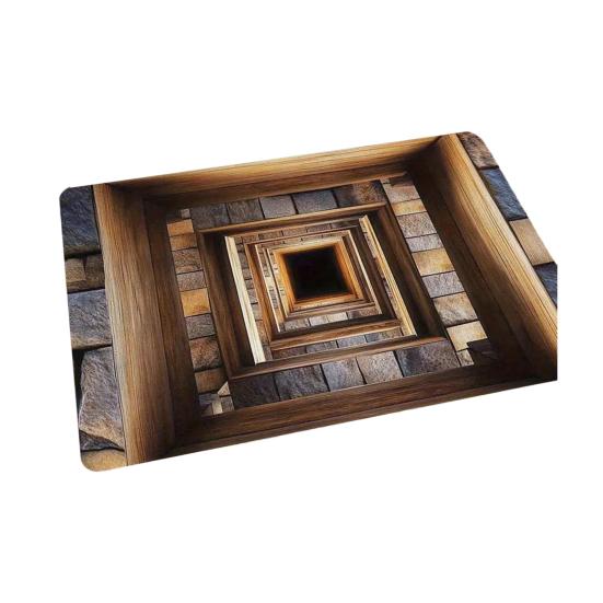 3D Ковер с дырой на полу, Оптическая иллюзия, Напольный коврик, Реалистичная бездонная яма, Придверный коврик, Нескользящий коврик для ванной