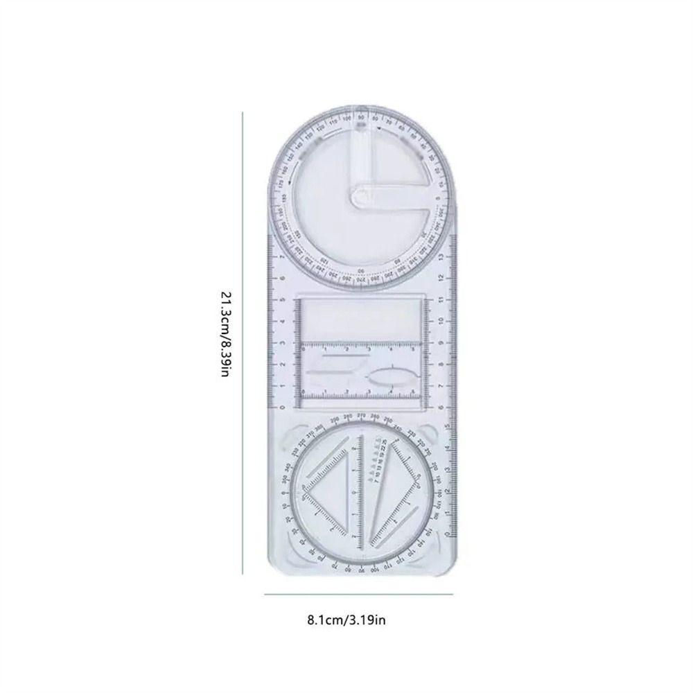 Activity Angle Geometry Ruler Multifunctional Drawing Template Drawing Ruler Children Student