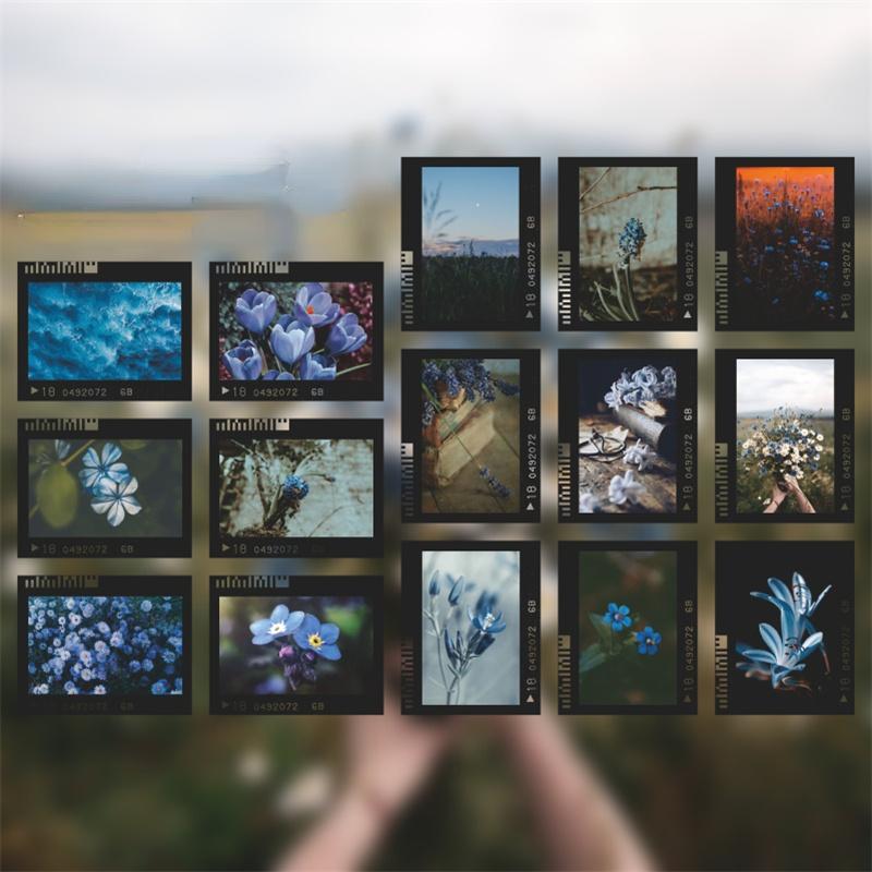 30 шт., винтажная пленка для домашних животных INS, цветок, скрапбукинг, журнал, декоративные этикетки, наклейки для дневника, канцелярские принадлежности, наклейки для альбома