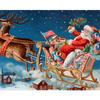 Santa Claus DIY 5D Diamond Painting Full Round Resin Scenery Diamond Embroidery Cross Stitch Kits Christmas Gift