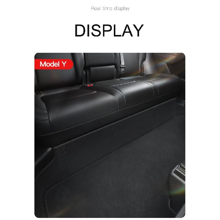 Protective Pad For Tesla Model 3 Y Under Rear Seat Anti Kick Guard Cover TPE Full Surround Cushion Protector Car Interior Modely