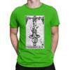 Унисекс Повешенные унисекс карты Таро Major Arcana Гадание Оккультные футболки Футболка из чистого хлопка с короткими рукавами Подарочные футболки