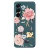 For Samsung Galaxy A17 5G Case Big Flowers Pattern Printing Straight Edge TPU Phone Back Cover