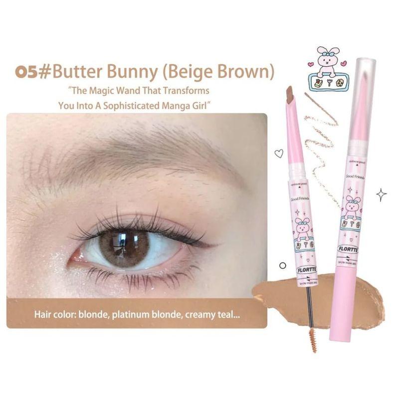 FLORTTE - Специальное издание 2 в 1 Тушь для бровей (4-6)