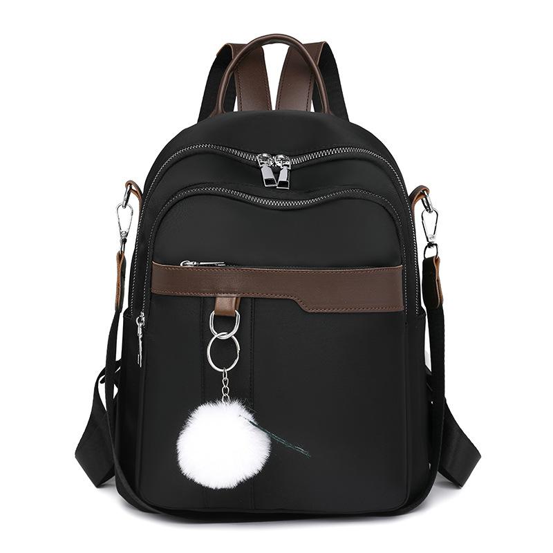 Женский контрастный цветной рюкзак, нейлоновая сумка через плечо, многофункциональный рюкзак