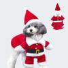 Christmas Dog Clothes Santa Claus Dog Costume Winter Puppy Cat Coat Jacket Puppy Suit with Cap Warm Clothing for Dogs Cats Pet Supplies
