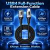 240W PD USB4 Extension Cable 40Gbps Type-C Extender USB-C Extension Cord  Laptop Connection