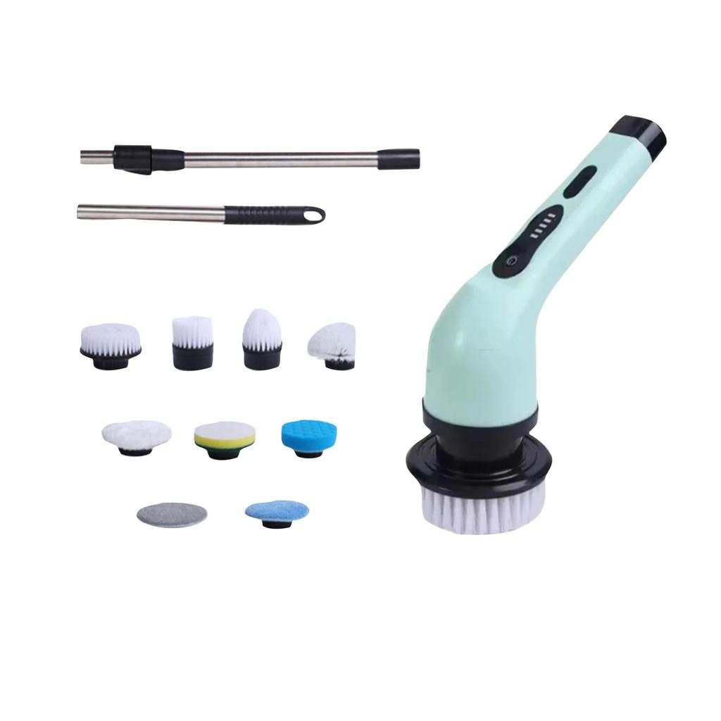 Электрическая щетка для уборки Кухонная щетка Щетка для ванной комнаты, Щетка с длинной ручкой Семь в одном Щетка для унитаза Электрическая щетка