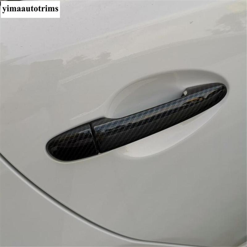 Car Outer Door Handle Protection Decorative Sequ Cover Trim For Mazda 6 - 2024 Carbon Fiber Accessories Exterior Kit