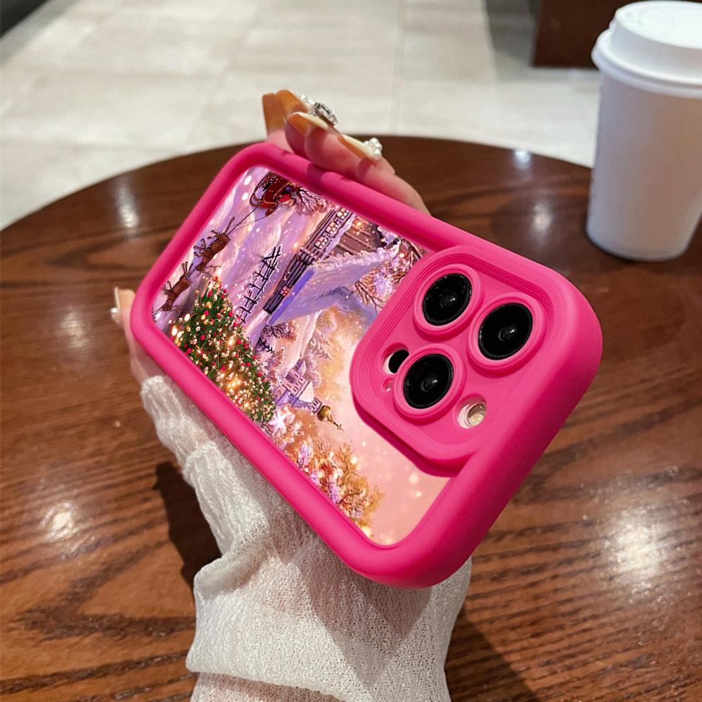 N114 Веселого Рождества desig art С Новым годом Мягкие чехлы для телефонов Angel Eyes для iPhone 16 15 14 13 11 Pro Max 8 7 6s Plus 12 XR XS Max Противоударный чехол