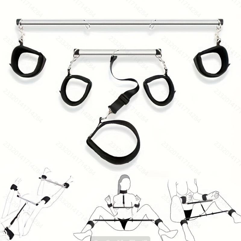 BDSM Распорка для пар Секс-игрушки, Ограничители для бондажа с регулируемыми наручниками