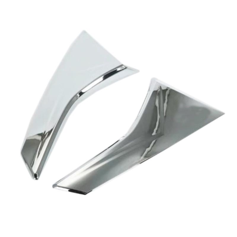 2 шт., новинка, серебристый ABS, накладка на заднее окно, накладка на стойку, наклейка на рамку для Subaru XV 2018, роскошные аксессуары для стайлинга автомобилей