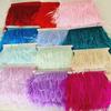 1meter 8 -10cm White Ostrich Feather Trims Natural Black Ostrich Feather For Craft Ribbon Fringe Skirt Party Clothing Plume Decor