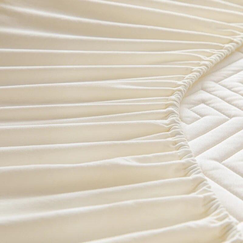 Водонепроницаемый наматрасник с решетчатым наматрасником, защитный чехол для матраса Twin Full Quuen King, размер 160*200, наматрасник