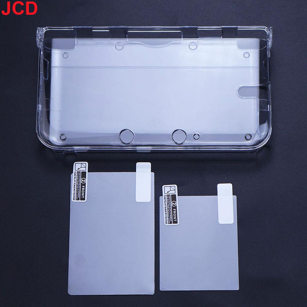 Пластиковый прозрачный кристальный корпус-обложка JCD для 3DS 3DS XL LL New 3DS New 3DS XL/LL Игровой консоли С защитной пленкой для экрана
