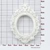 Creative Retro Oval Photo Frame Resin Accessories for DIY Crafts and Headdress 