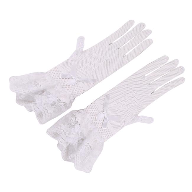 1 пара кружевных сетчатых перчаток, кружевные перчатки, перчатки с пальцами, вечерние перчатки, женские удобные дышащие перчатки