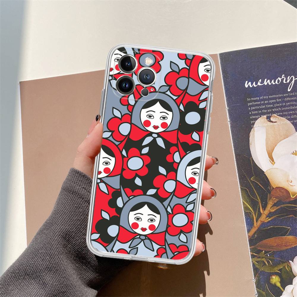 Russian Dolls Matryoshka Cute Case For Iphone 17 16 15 Pro Max 11 12 13 14 Pro Plus Phone Cover