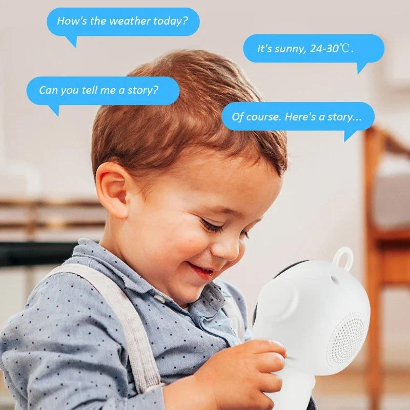 Умный ИИ Робот WiFi Игрушки для раннего развития Детей Распознавание речи и Голосовой Интерактивный Обучающий Аппарат